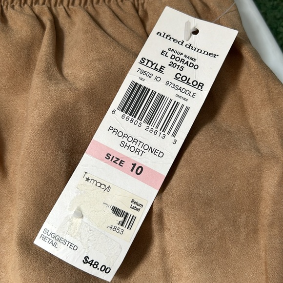 NWT Alfred Dunner comfort waist saddle classic fit pant size 10 - Picture 5 of 6